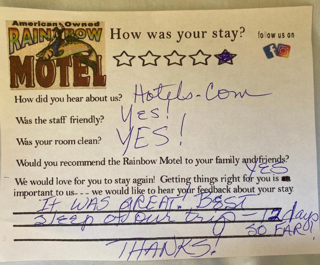 Rainbow Motel Термополис Екстериор снимка